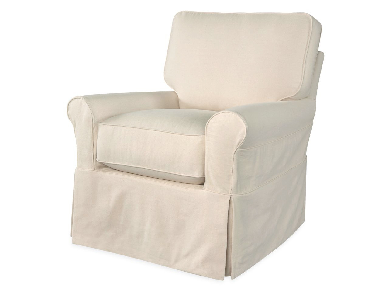 Kelsey Roll Arm Slipcovered Chair Armchairs Living Room Chairs