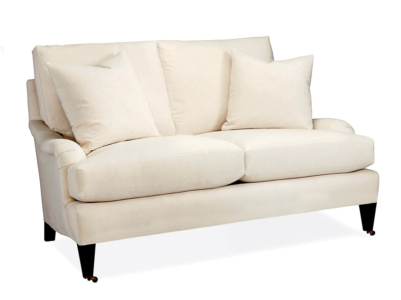 Batten Apartment Sofa with Casters Apartment Sofas, Loveseat Sofas