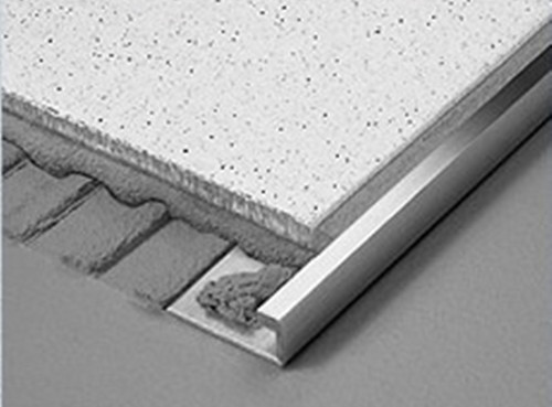 Aluminium 5mil Wide Straight Edge Tile Trim 2 5m National
