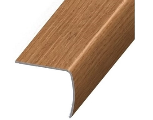 45x40mm Wood Effect Stair Nosing For Lvt Laminate Tiles National Stair Nosings Floor Edgings