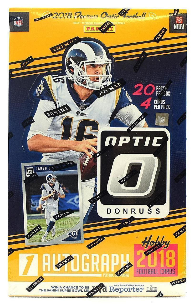 2018 Donruss Optic Football Hobby Box Bp Sports Cards And