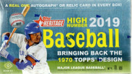 2019 Topps Heritage High Number Baseball Hobby Box