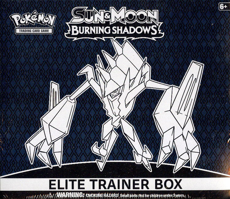Pokemon Sun Moon Burning Shadows Elite Trainer Box