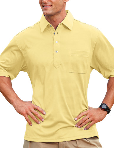 moisture wicking polo shirts with pocket