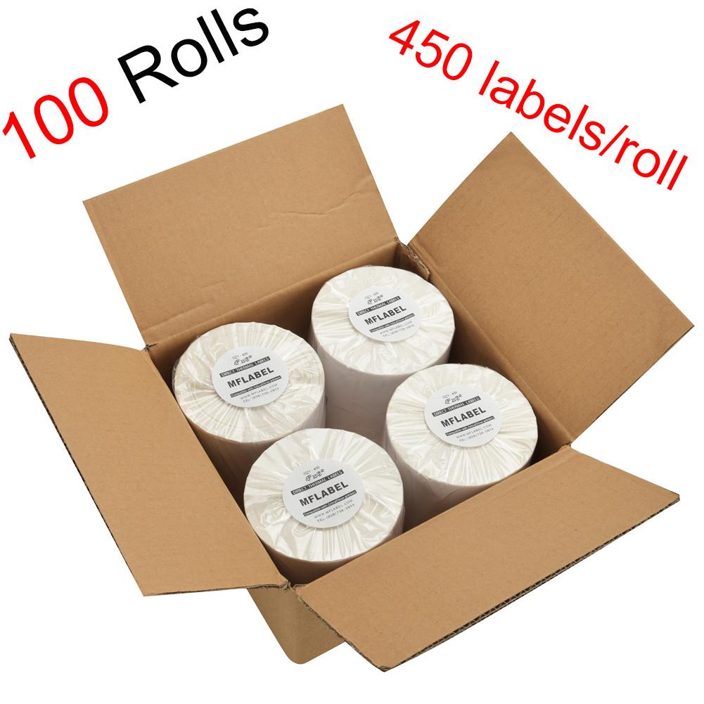 600 Labels MFLABEL 6-UP 100 Sheets Internet Shipping Labels 3-1//3 x 4 FBA Labels