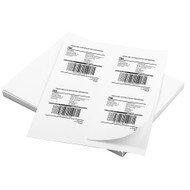 MFLABEL 4 up Per Page Self Adhesive Shipping Labels Address Labels for Laser & Inkjet Printers, 25 Sheets / 100 Labels 