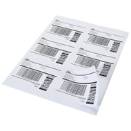 MFLABEL 100 Sheets 6-UP Easy to Peel FBA Labels 3-1/3" x 4" White Shipping Labels (600 Labels) 
