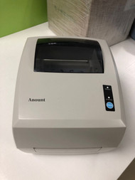 Anount White Color 4x6 Thermal Printer, Commercial Direct Thermal High Speed USB Port Label Writer Machine 