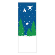 Winter Trees & Stars Banner