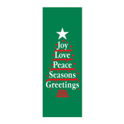 Joy Love Peace Tree Banner