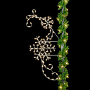 8' Silhouette Classic Winter Snowflakes