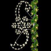 8' Snowflake & Ribbons