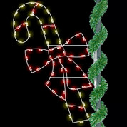 6' Candy Cane with Bow