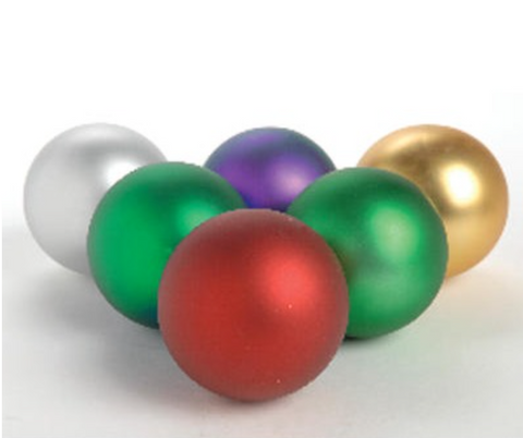 These Superior Studio UV Ornaments come in a Matte finish that makes the ornaments durable and chip resistant. 

The ornaments come in purple, green, red, cherry, gold, and silver. 

The ornaments come in 4", 5 1/2", and 8" sizes. 

Bulbs that are 4"must be ordered by the dozen. 5 1/2" and 8" sizes must be ordered in per ornament quantities. 

Customers ordering 30 ornaments our more call for discounted price