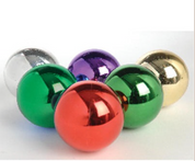These Superior Studio UV Ornaments have a shiny finsih on them that makes them durable and scratch resistant. 

The ornaments come in purple, green, red, cherry, gold, and silver. 

The ornaments come in 4", 5 1/2", and 8" sizes. 

Bulbs that are 4" must be ordered by the dozen. 5 1/2" and 8" ornaments must be ordered in per ornament quantities.  

Customers ordering 30 or more bulbs must call for discounted price. 