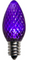 BOX QTY: 25 BULBS
CASE QTY: 1000 BULBS
Retro Fit Purple: Make yourself feel like royalty with the rich purple glow of these LED bulbs. There durable LED bulbs will look great this Mardi Gras when accented with green and yellow bulbs! The low energy using LED’s generate a vibrant glow that lasts seven times longer than other bulbs.

•	Each bulb has three professional grade LED's inside to create a bright glow. 
•	The low watt LED bulbs allow for you to make longer runs while using low amounts of energy. 
•	The bulbs remain cool to the touch because of the low energy LED bulbs inside. 
•	These durable smooth textured bulbs have a 60,000 hour lifespan
•	We use nickel platted bases instead of brass to prevent corrosion.
•	Now you can get an LED C7 lamp without the faceted caps. 
•	Indoor and Outdoor use
*Per bulb price varies per bulb color*
