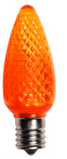 BOX QTY: 25 BULBS
CASE QTY: 1000 BULBS
Retro Fit Orange: Scare off all the ghosts and goblins this Halloween with these vibrant orange LED’S. The classic style and high quality of these bulbs require low to zero maintenance. The low energy using LED’s generate a vibrant glow that lasts seven times longer than other bulbs. Put these bulbs with green and white bulbs and you will feel the luck of the Irish running through your home or business. 

•	Each bulb has three professional grade LED's inside to create a bright glow. 
•	The low watt LED bulbs allow for you to make longer runs while using low amounts of energy. 
•	The bulbs remain cool to the touch because of the low energy LED bulbs inside. 
•	These durable smooth textured bulbs have a 60,000 hour lifespan
•	We use nickel platted bases instead of brass to prevent corrosion.
•	Now you can get an LED C9 lamp without the faceted caps. 
•	Indoor and Outdoor use
*Per bulb price varies per bulb color*
