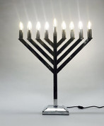 18 inch LED Chrome Display Menorah