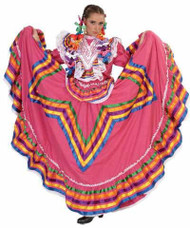 Jalisco folklorico Dress, Vestido Jalisco doble vuelo con estrella