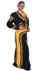 Charro suit embroidered with metallic thread