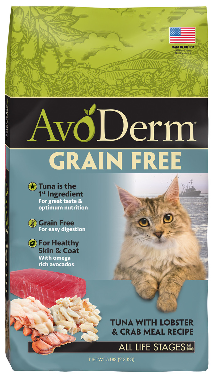 AvoDerm Natural Tuna with Lobster & Crab Meal Dry Cat Food (5 lb Bag) Nature's Pet Cuisine