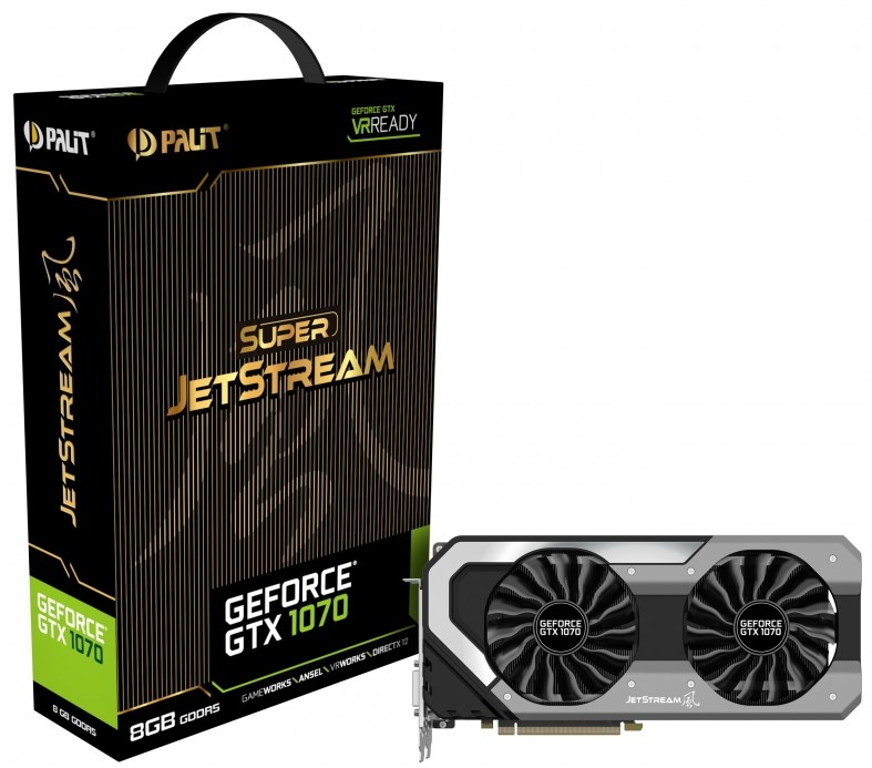PALIT NVIDIA GTX 1070 Super JetStream 8GB GDDR5, Dual Fan Graphic Card