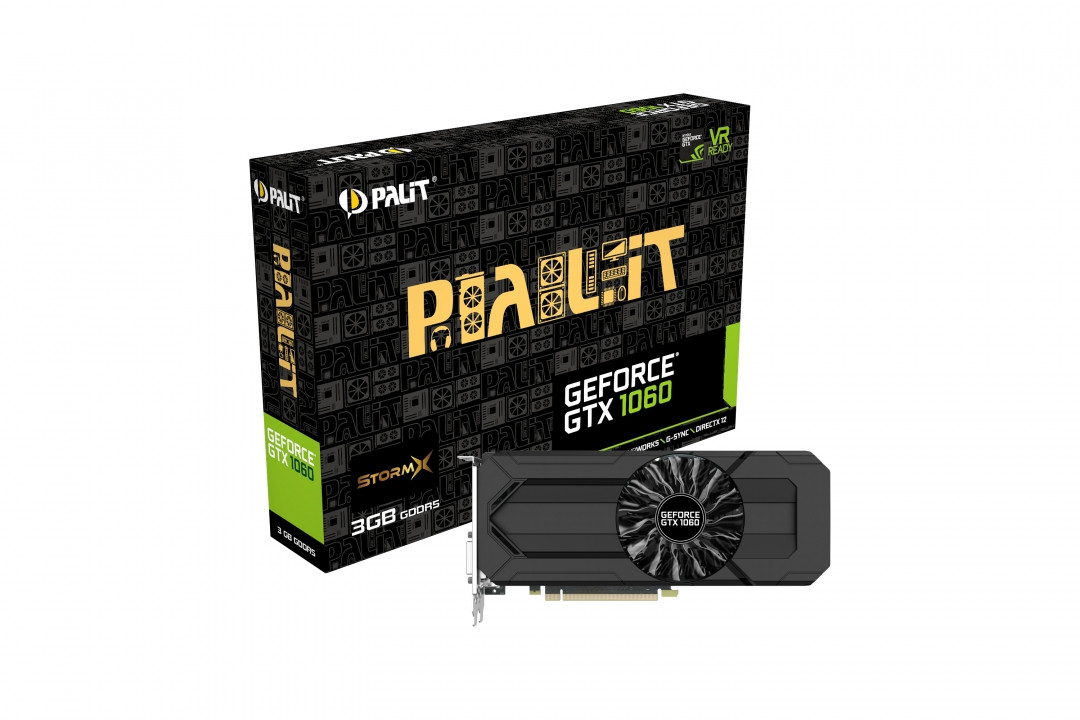 Palit Nvidia Gtx 1060 Stormx 3gb Gddr5 192 Bit Single Fan Dvi Hdmi 3 Dp Overclockers Zone