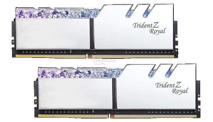 G Skill Trident Z Royal Ddr4 30mhz 16gb 2 X 8gb Desktop Memory With Rgb Led F4 30c16d 16gtrs Overclockers Zone G Skill Trident Z Royal Ddr4 30mhz 16gb 2 X 8gb Desktop Memory With Rgb Led F4 30c16d 16gtrs Overclockers Zone
