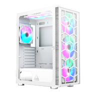 Montech X3 Glass White - ATX Mid-Tower PC Gaming Case