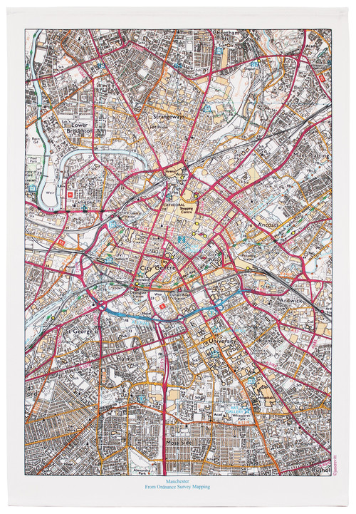 MANCHESTER CONTEMPORARY TEA TOWEL
