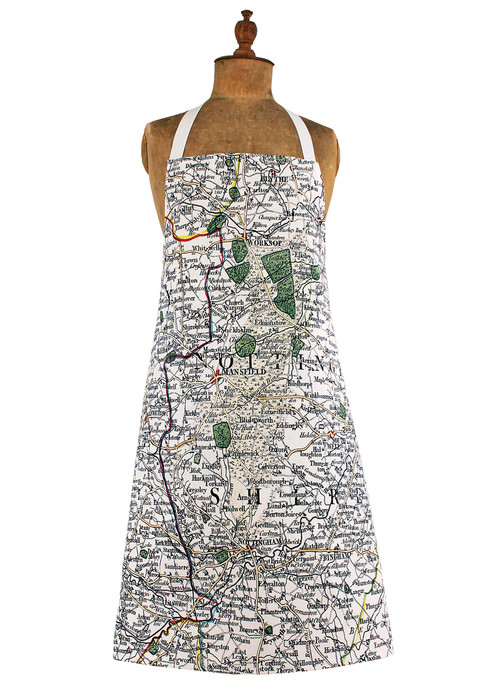 Nottinghamshire map apron jane revitt shop