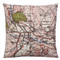 Linen cushion with OS map of Grassington