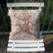 Hebden Bridge cushion printed with Ordnance Survey map
