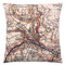 Hebden Bridge cushion printed with Ordnance Survey ma
