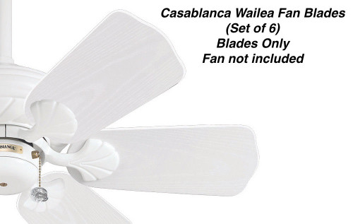 Casablanca Genuine Original Replacement Set Fan Blades Wailea Fan