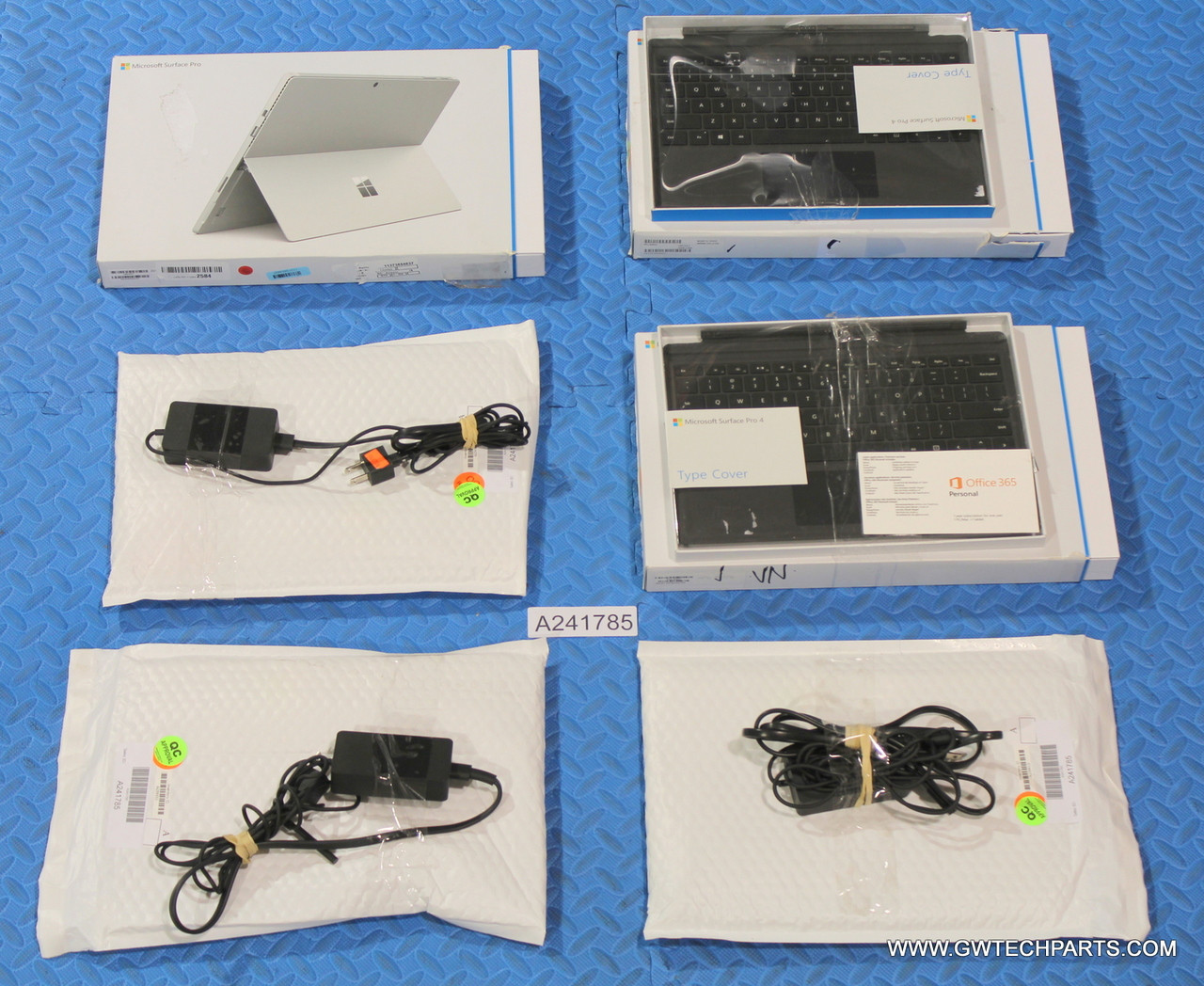 6x Microsoft Surface Pro 4 1724 Tablets Includes Keyboard Stylus Charger Core I5 I7 256gb Ssd Gw Tech Parts