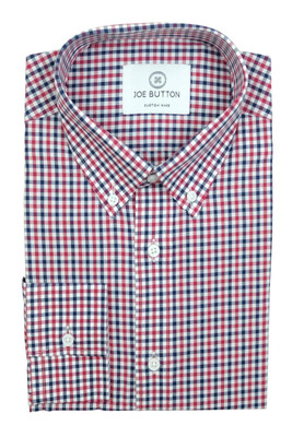 Brooklyn Red and Navy Small Gingham