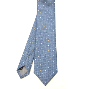 Blue with Gold Polka Dot Tie
