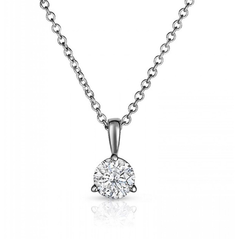 3 prong diamond necklace deals