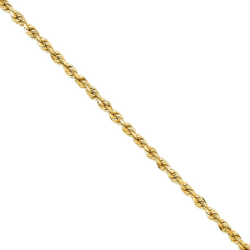14K YELLOW GOLD - 1.5MM DIAMOND CUT 