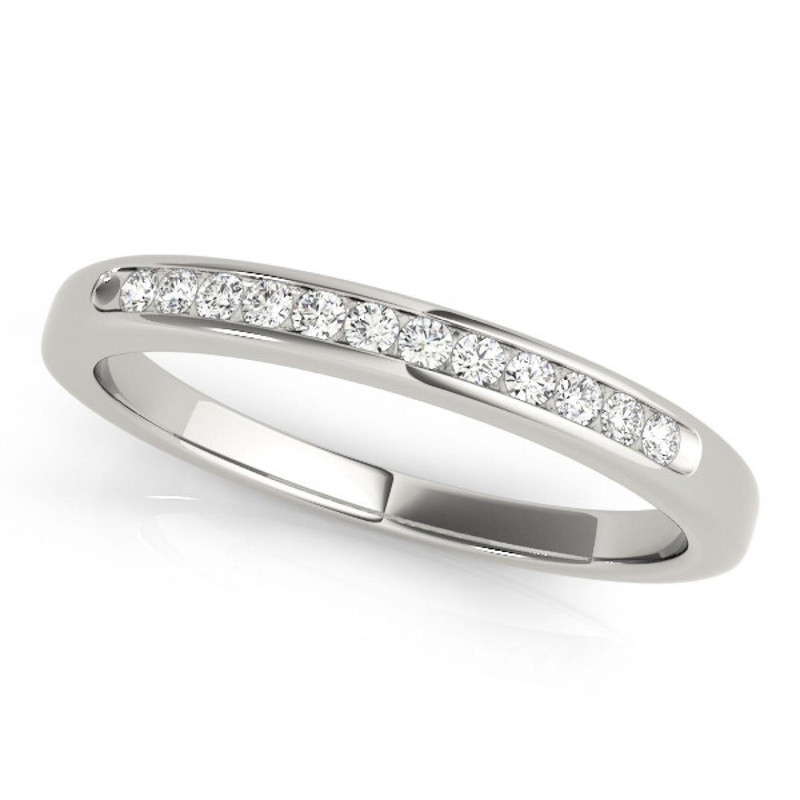 10 stone channel set diamond ring