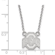 Sterling Silver - Ohio State University Necklace