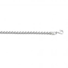 Sterling Silver - 3mm - Franco Style Chain - 22 inches 