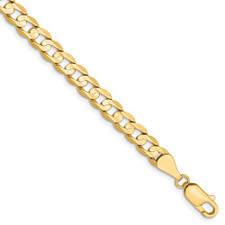 14K Yellow Gold - 4.5m Curb Link Style Chain Necklace - 20 inch