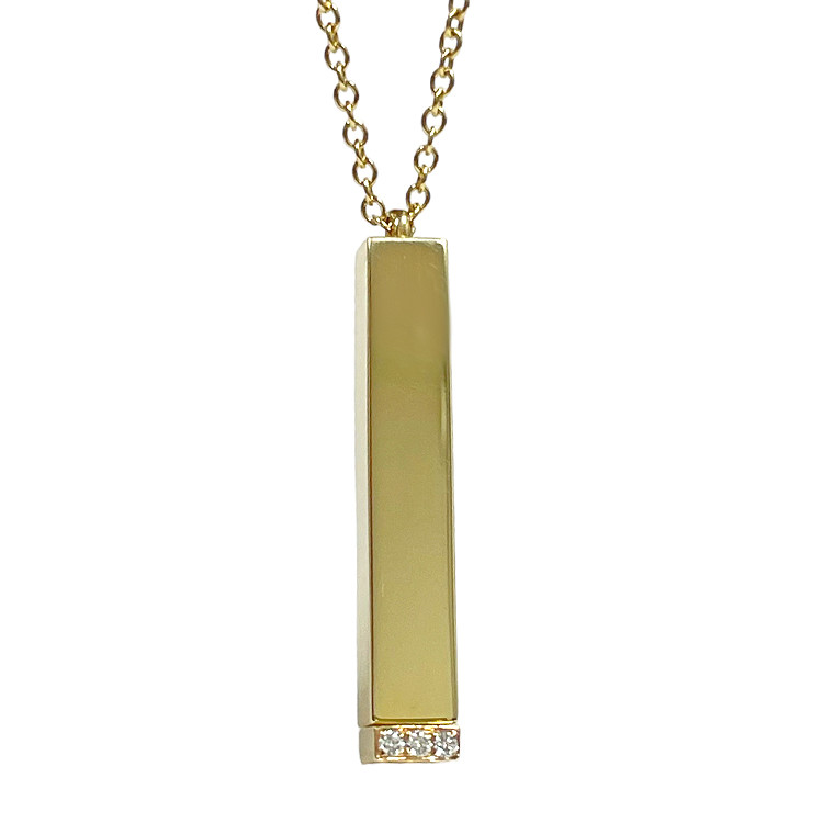 14K Gold Key Necklace 14K Yellow Gold / 16 - 18 Adjustable +$25