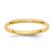 14K Yellow Gold - 1.5mm -  High Polished Thin Spacer Band