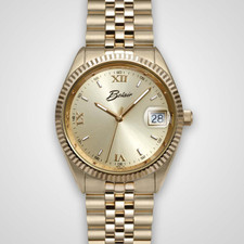 EWJ Signature Watch - 36mm Gents Gold Toned - Champagne Dial Roman Numeral,  Jubilee Style Bracelet
