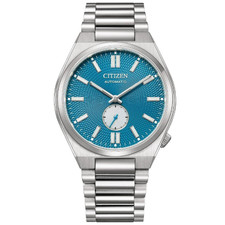 CITIZEN STAINLESS STEEL AUTOMATIC TYUYOSA - 40MM - BLUE DIAL