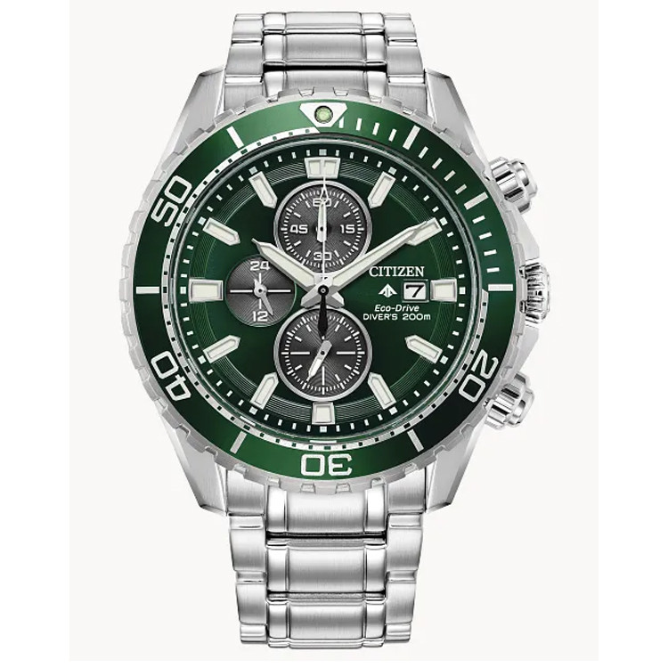 CITIZEN ECO DRIVE - PROMASTER DIVE WATCH - GREEN DIAL