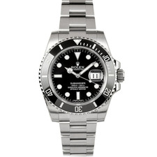 ROLEX BLACK STAINLESS SUBMARINER DATE - 116610LN - CERAMIC - 40MM 